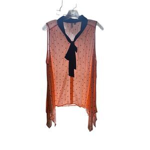 Elle Sleeveless Polka Dot Blouse